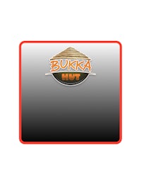 buka hot logo on a black background