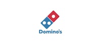 domino's logo on a white background