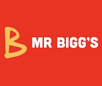 mr bigg's logo on a red background